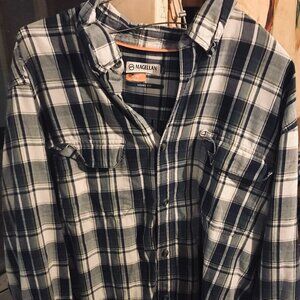 Magellan Outdoors mens long sleeve button up